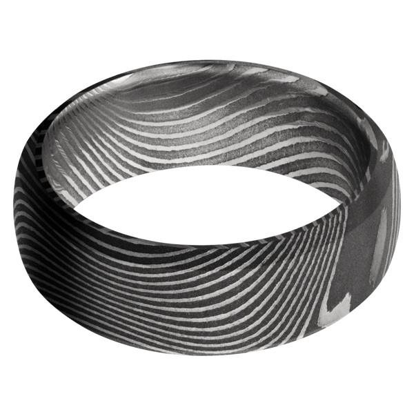 Flattwist Damascus Steel Men's Ring Damascus Steel Men's Wedding Band