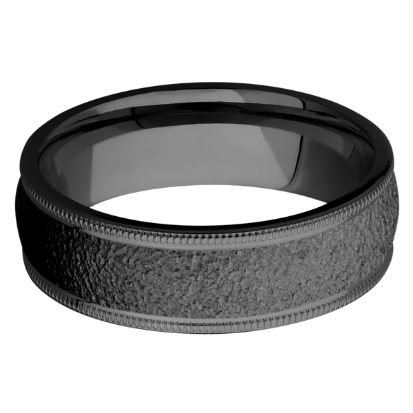 Black Zirconium Men's Ring All Rings Men's Wedding Band