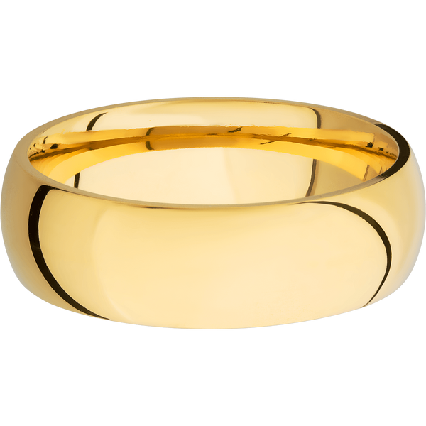 14K Yellow Gold Men's Ring 14K Gold Men's Wedding Band