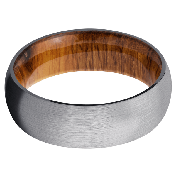 Tantalum Men's Ring with Desert Ironwood Wood Men's Wedding Band