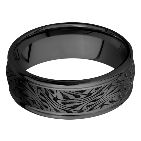 Black Zirconium Men's Ring Black Zirconium Men's Wedding Band
