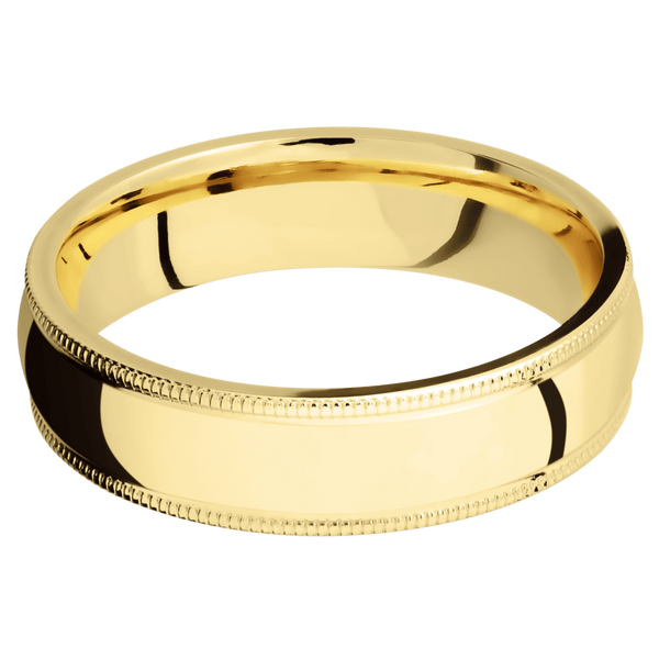 14K Yellow Gold Men's Ring Narrow Rings Men's Wedding Band