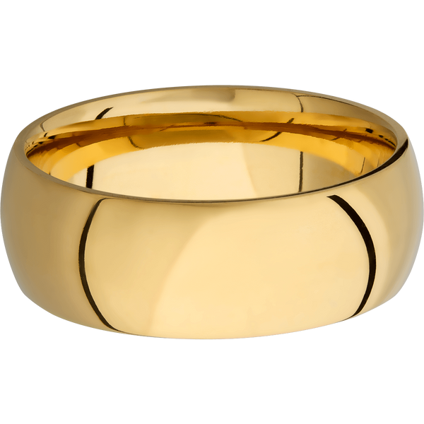 14K Yellow Gold Men's Ring 14K Gold Men's Wedding Band