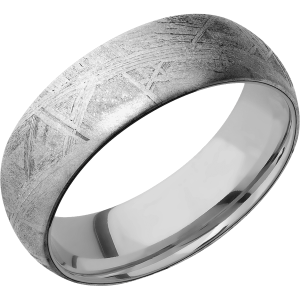 Meteorite + None Finish + Titanium All Rings Men's Wedding Band