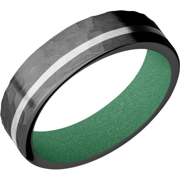 Zirconium + Hammer , Hammer Finish + Squatch Included in Sale Pricing Men's Wedding Band