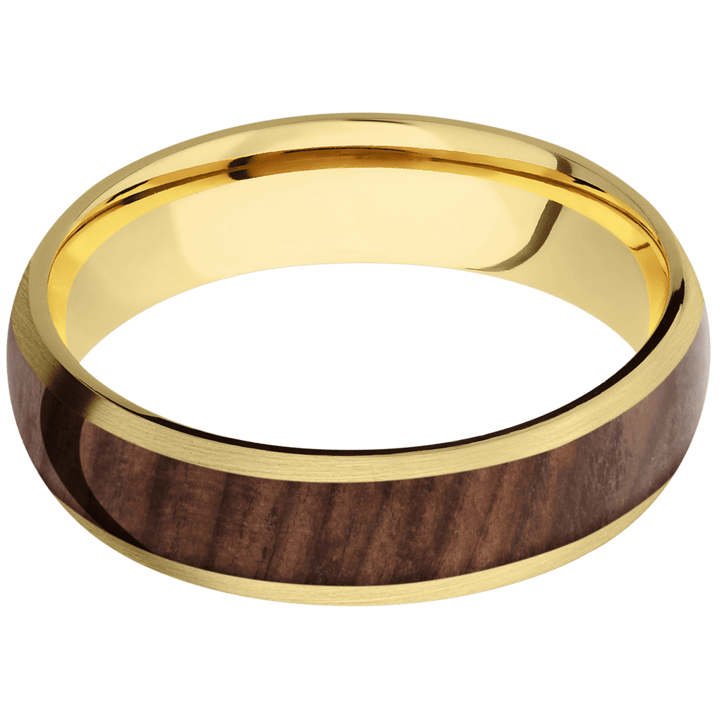 14K Yellow Gold + Satin Finish