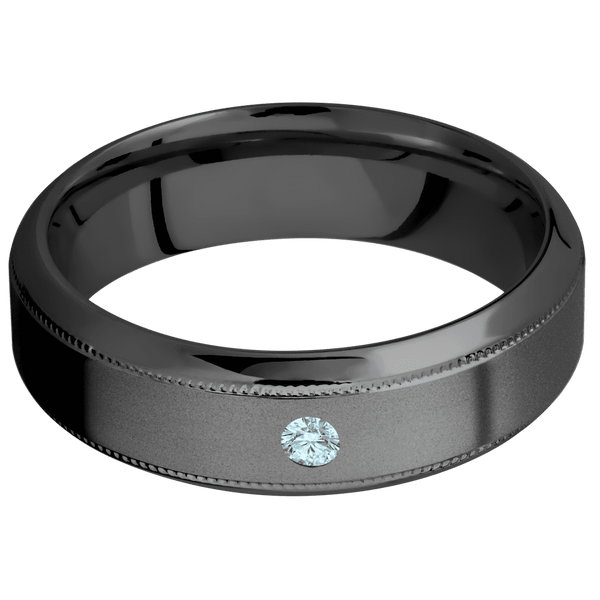 Zirconium + Bead , Polish Finish All Rings Men's Wedding Band