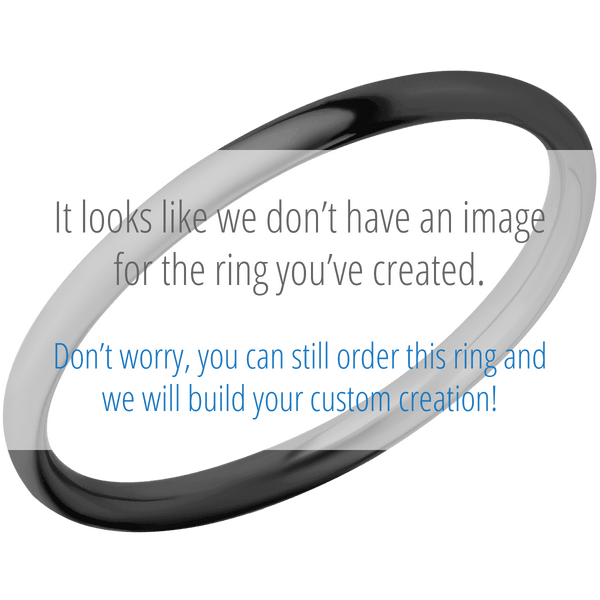 Zirconium + Satin Finish All Rings Men's Wedding Band