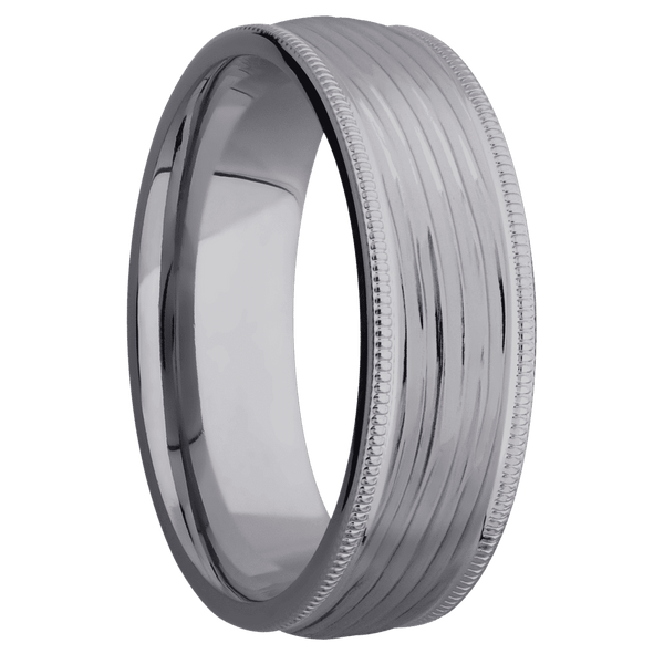 Tantalum + Treebark3 Finish Included in Sale Pricing Men's Wedding Band
