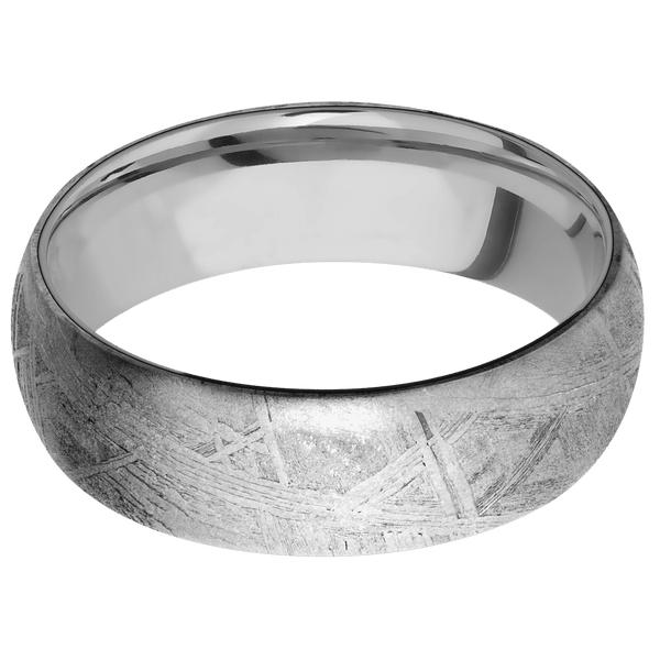 Meteorite + None Finish + Titanium All Rings Men's Wedding Band