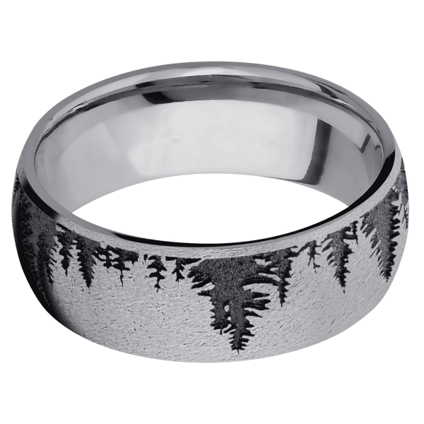 Tantalum + Stone Finish All Rings Men's Wedding Band