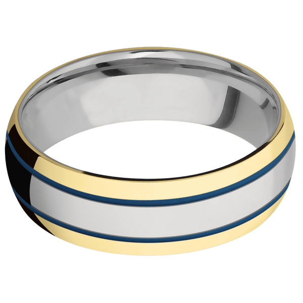 Titanium + Polish Finish Included in Sale Pricing Men's Wedding Band