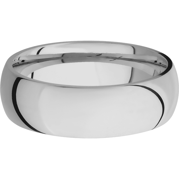 Titanium + Polish Finish All Rings Men's Wedding Band