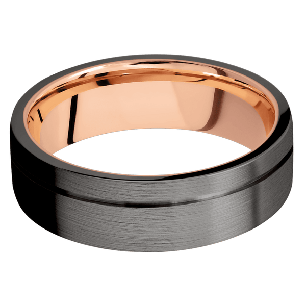 Tantalum Noir + Satin , Satin Finish + 14K Rose Gold