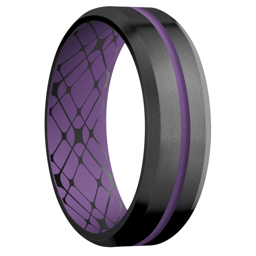 Zirconium + Bead , Bead Finish + Wild Purple