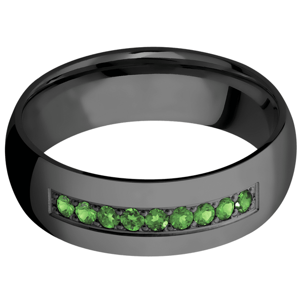 Zirconium + Polish Finish All Rings Men's Wedding Band