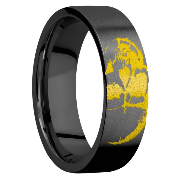 Zirconium + Bead Finish All Rings Men's Wedding Band