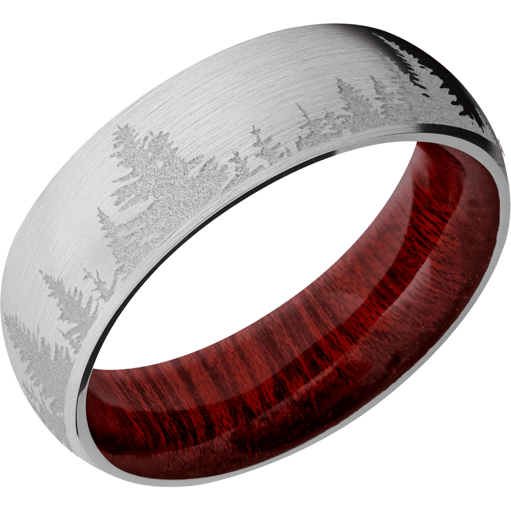 Cobalt Chrome + Satin Finish + Blood Wood
