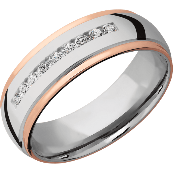 Cobalt Chrome + Polish , Polish Finish All Rings Men's Wedding Band