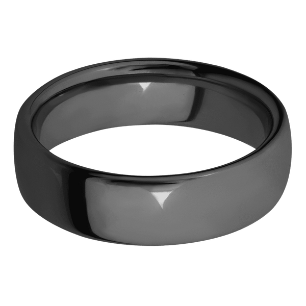 Zirconium + Polish Finish All Rings Men's Wedding Band