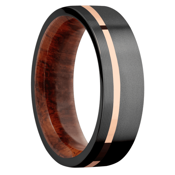 Zirconium + Bead , Machine Finish + Snake