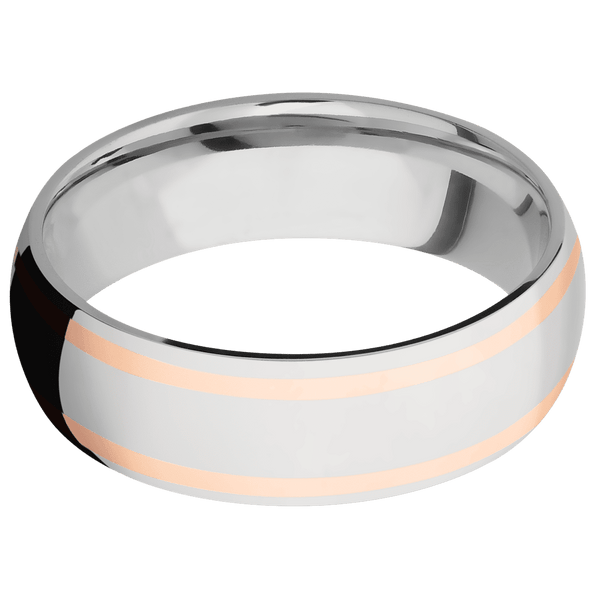 Cobalt Chrome + Polish Finish All Rings Men's Wedding Band