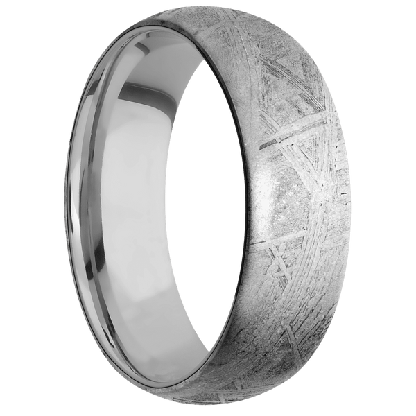 Meteorite + None Finish + Titanium All Rings Men's Wedding Band