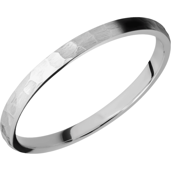 Titanium + Hammer Finish All Rings Men's Wedding Band