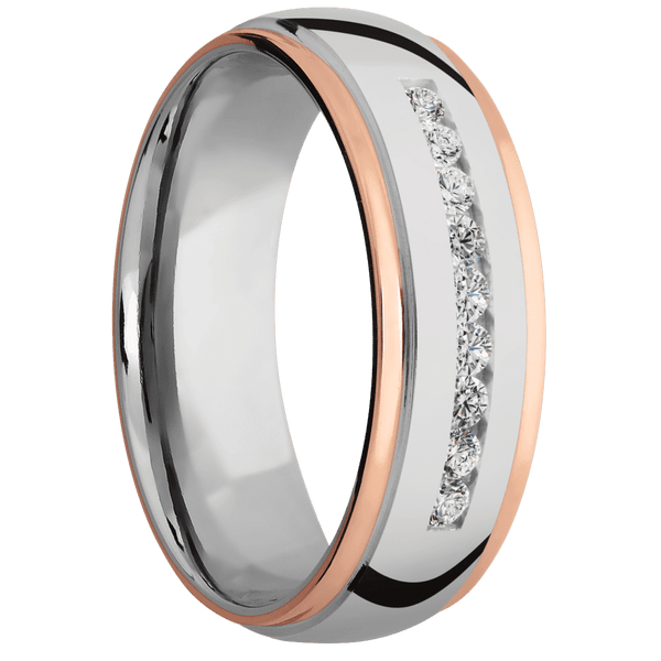 Cobalt Chrome + Polish , Polish Finish All Rings Men's Wedding Band