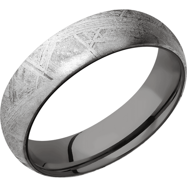 Meteorite + None Finish + Tantalum Noir All Rings Men's Wedding Band