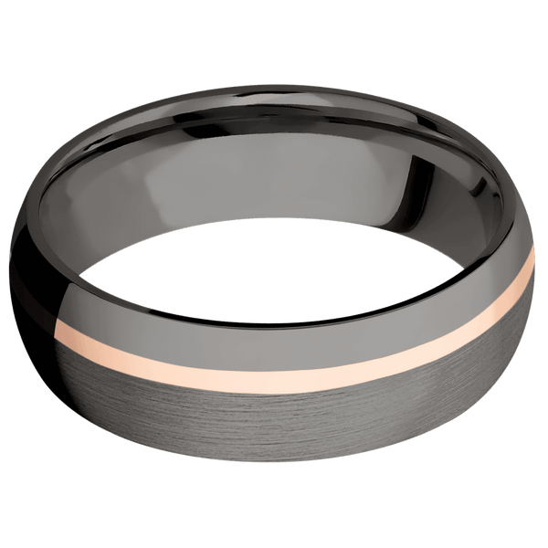 Tantalum Noir + Satin , Polish Finish All Rings Men's Wedding Band