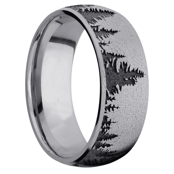 Tantalum + Stone Finish All Rings Men's Wedding Band