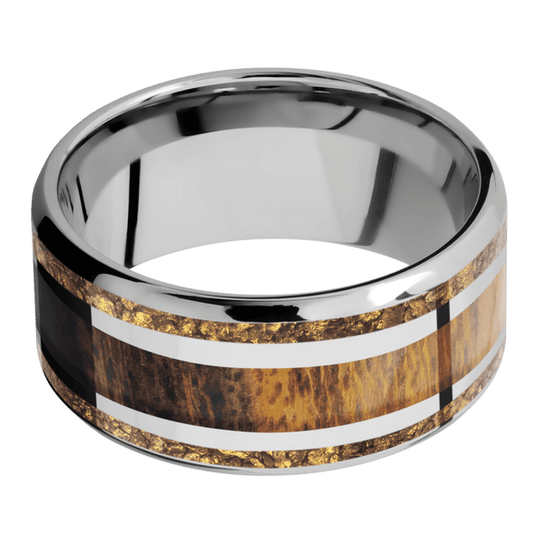 14K White Gold + Polish , Polish Finish All Rings Men's Wedding Band