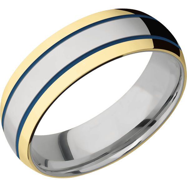 Titanium + Polish Finish Included in Sale Pricing Men's Wedding Band