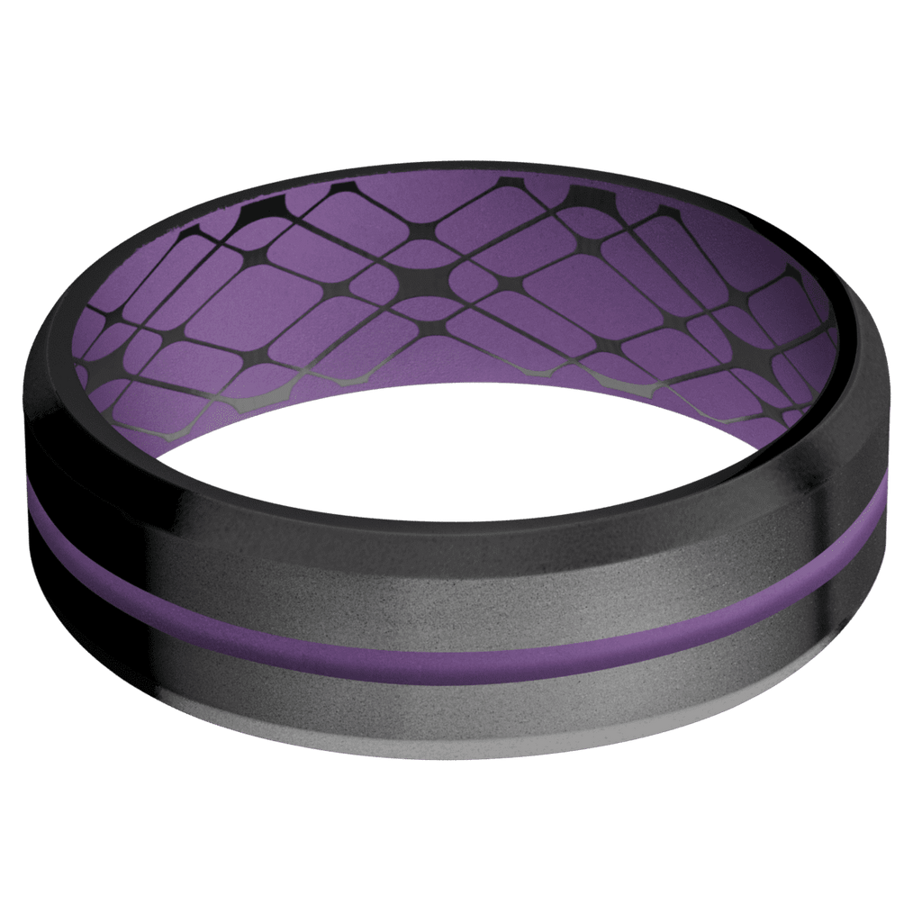 Zirconium + Bead , Bead Finish + Wild Purple