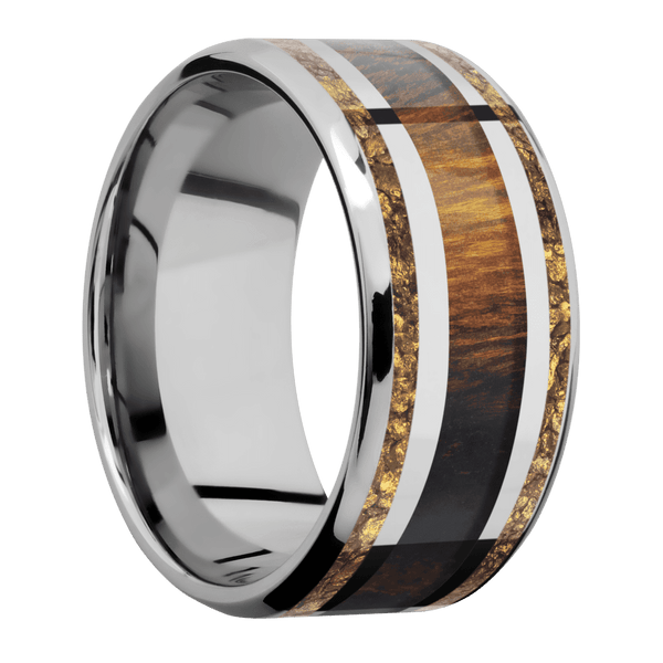 14K White Gold + Polish , Polish Finish All Rings Men's Wedding Band