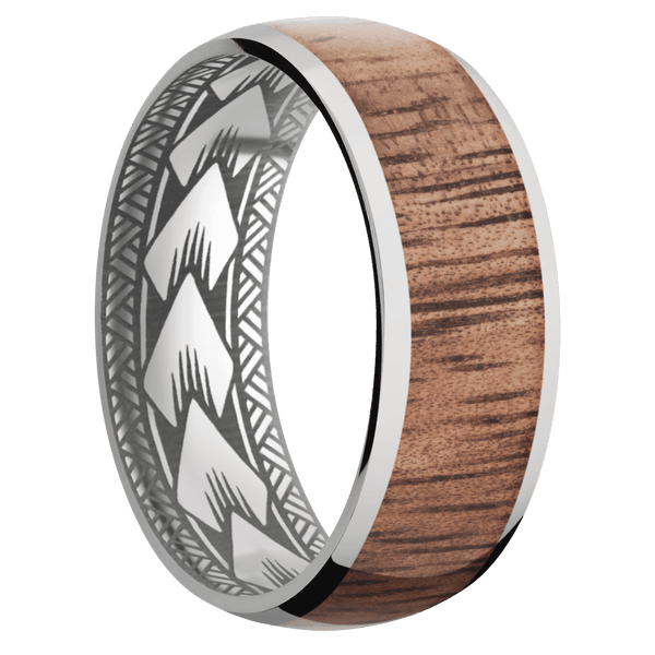 Titanium + Polish Finish All Rings Men's Wedding Band