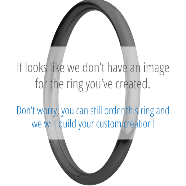 Zirconium + Satin Finish All Rings Men's Wedding Band