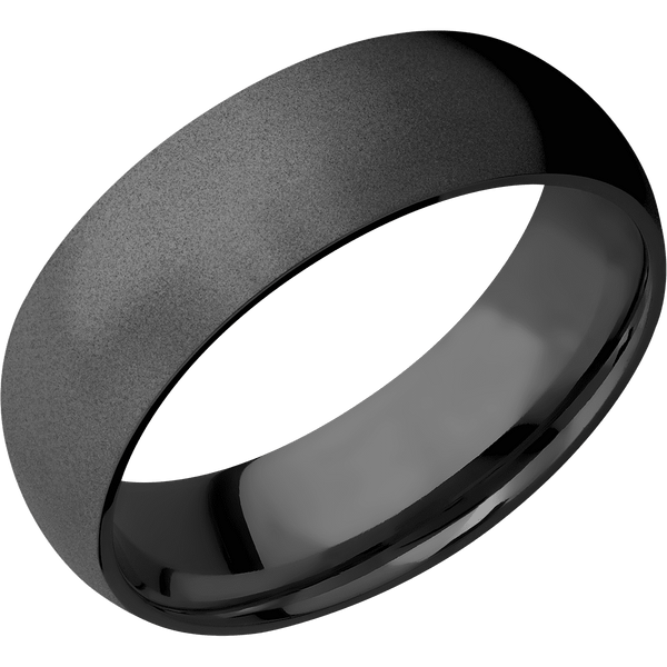 Zirconium + Bead Finish All Rings Men's Wedding Band
