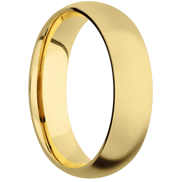 22K Yellow Gold + Anglesatin Finish All Rings Men's Wedding Band