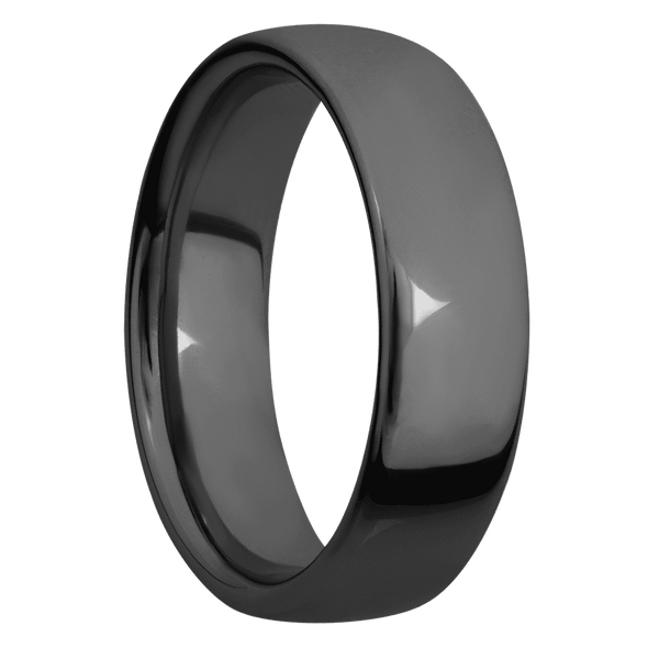 Zirconium + Polish Finish All Rings Men's Wedding Band