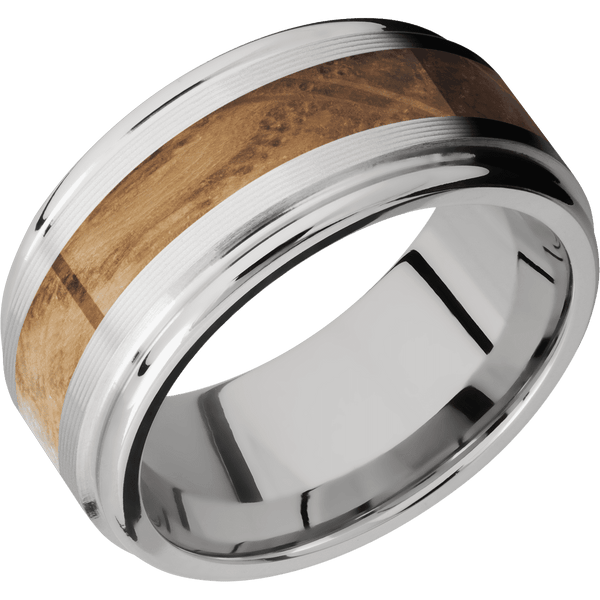 Cobalt Chrome + Machine , Polish Finish All Rings Men's Wedding Band