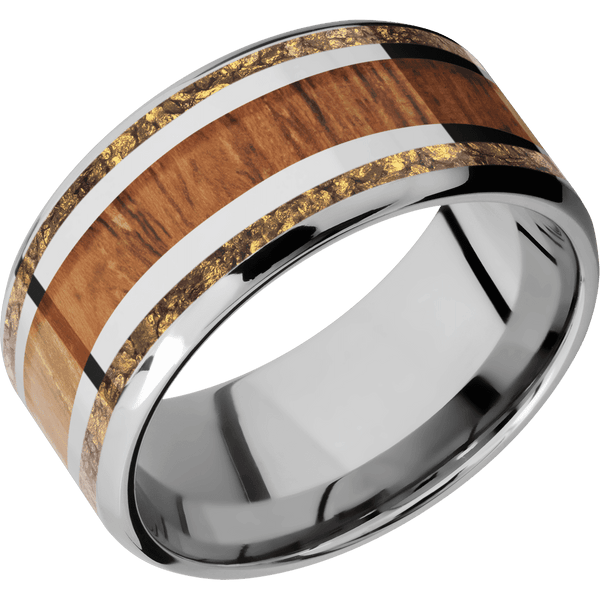 14K White Gold + Polish , Polish Finish All Rings Men's Wedding Band