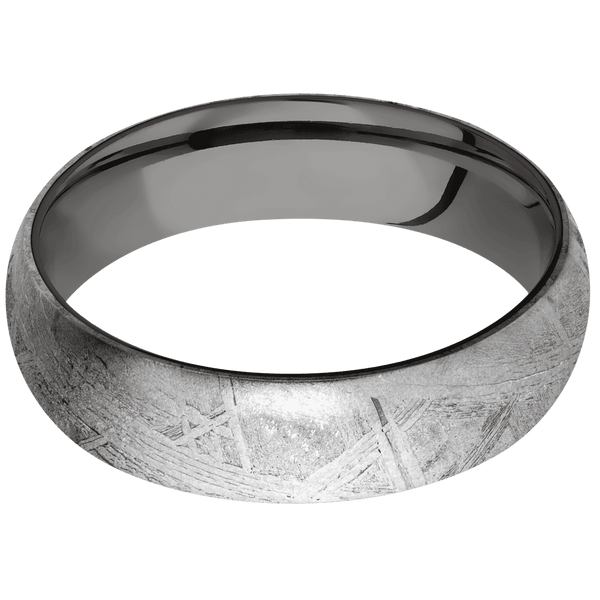 Meteorite + None Finish + Tantalum Noir All Rings Men's Wedding Band