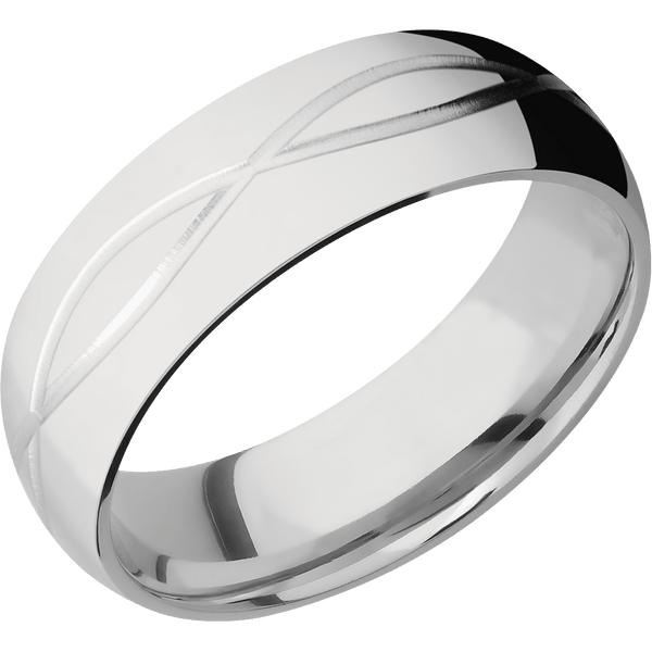 Cobalt Chrome + Polish Finish All Rings Men's Wedding Band