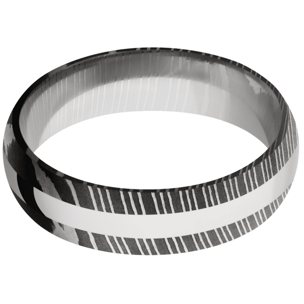 Damascus + Acid Finish All Rings Men's Wedding Band