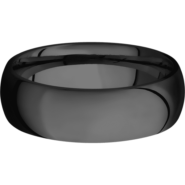 Zirconium + Polish Finish All Rings Men's Wedding Band