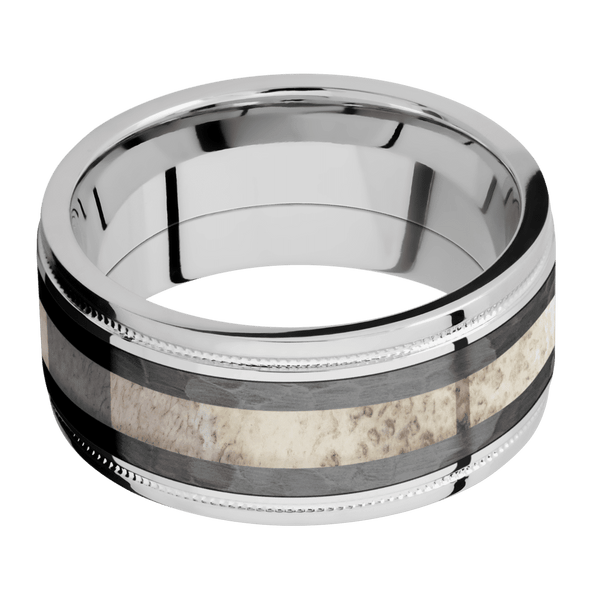 Cobalt Chrome + Polish , Polish Finish All Rings Men's Wedding Band