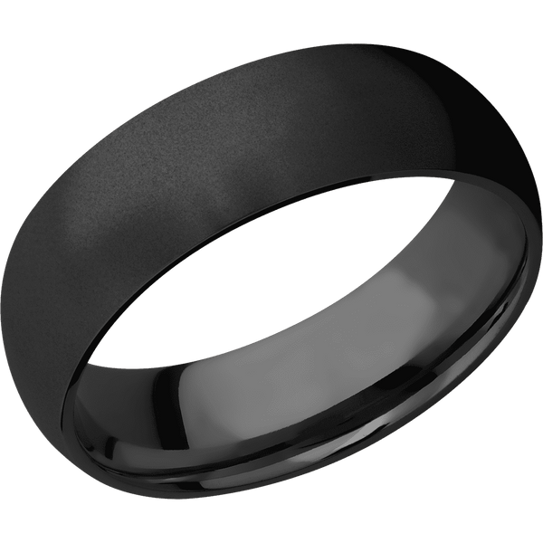 Zirconium + Bead Finish All Rings Men's Wedding Band