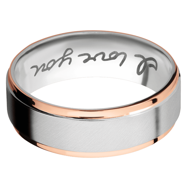 Cobalt Chrome + Anglesatin , Polish Finish Included in Sale Pricing Men's Wedding Band